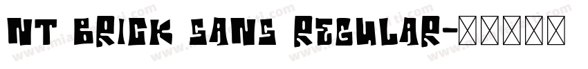 NT Brick Sans Regular字体转换